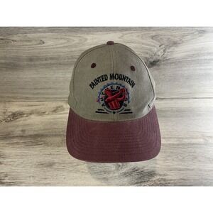 Vintage Painted‎ Mountain Arizona Golf Club Denim Hat 90's 100% Cotton